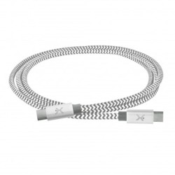 Cable USB Tipo C a USB Tipo C  PERFECT CHOICE PC101697  1 m Plata IDCARDKR2K