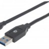 354974 Cable para Dispositivos USBC de SúperVelocidad USB 3.1 Gen 1 macho a C macho 5 GbpsLongitud 2 m Color Negro TL1