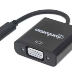 Convertidor USB C a VGA MANHATTAN 151771 Negro USB C VGA Macho/hembra TL1