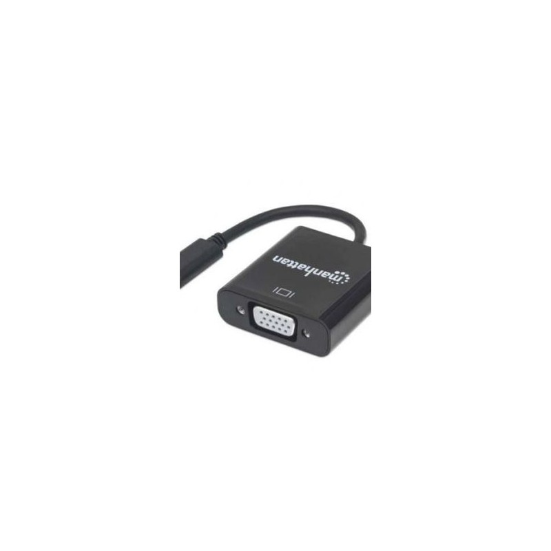 Convertidor USB C a VGA MANHATTAN 151771 Negro USB C VGA Macho/hembra TL1