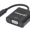 Convertidor USB C a VGA MANHATTAN 151771 Negro USB C VGA Macho/hembra TL1