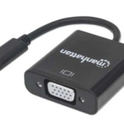 Convertidor USB C a VGA MANHATTAN 151771 Negro USB C VGA Macho/hembra TL1