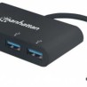 162746 Hub USBC 3.2 Gen 1 USBC macho a cuatro USBA hembra USB SuperSpeed a 5 Gbps TL1