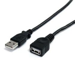 Cable de extensión StarTech.com 3 m USB A USB A Macho/hembra Negro TL1