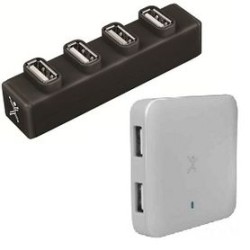 Adaptador USB PERFECT CHOICE PC171621 Color blanco 4 puertos TL1