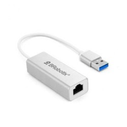 Convertidor USB V3.0 a RJ45 Gigabit BROBOTIX 263458 Blanco TL1