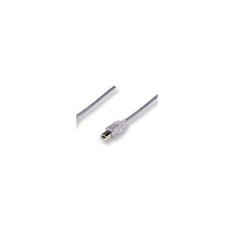 Cable USB tipo B MANHATTAN 45 m USB A USB B Macho/Macho Transparente SBNB600