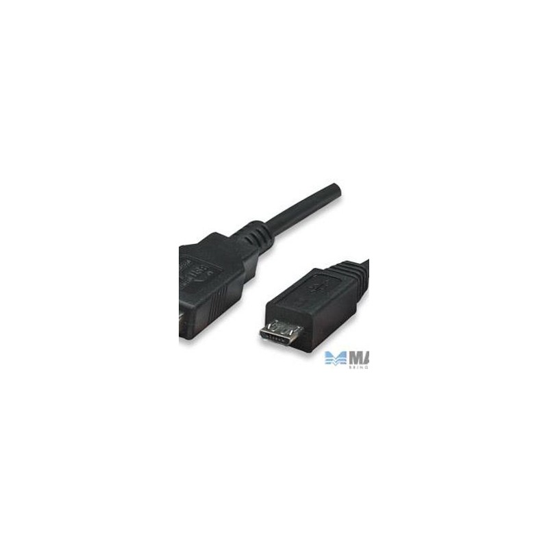 325677 Cable para Dispositivos USB MicroB de Alta Velocidad USB 2.0 A macho/ MicroB macho 480 Mbps 0.5 m Negro SBNB600