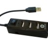 Hub USB Naceb Technology USB USB A Negro TL1