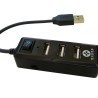 Hub USB Naceb Technology USB USB A Negro TL1