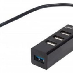 163828 Hub combo USB 3.0 / 2.0 1 puerto USB de SúperVelocidad 3.0 y 3 puertos de AltaVelocidad 2.0  TL1