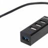 163828 Hub combo USB 3.0 / 2.0 1 puerto USB de SúperVelocidad 3.0 y 3 puertos de AltaVelocidad 2.0  TL1