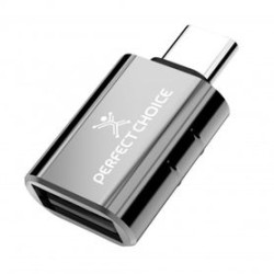 Adaptador USB tipo C a tipo USB A PERFECT CHOICE PC101291 Negro TL1