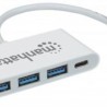 163552 HUB USBC de 3 puertos USBA 3.2 Gen 1 con Power Delivery   SBNB600