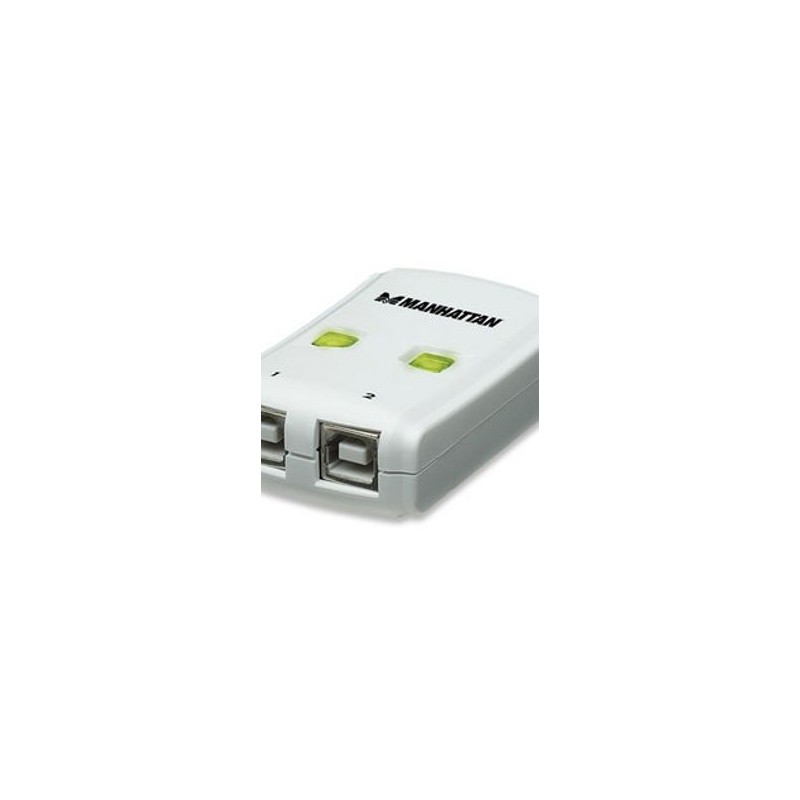 Hub USB 162005 MANHATTAN  USB 2.0 Color blanco 2 puertos SBNB600