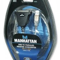 Convertidor USB a DB25  Paralelo MANHATTAN 336581 0001172 Gbit/s 1x DB25 Azul TL1