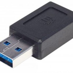354714 Adaptador de USBA a USBC con Súper Velocidad 10 Gbps Negro. TL1