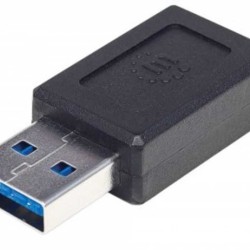 354714 Adaptador de USBA a USBC con Súper Velocidad 10 Gbps Negro. TL1