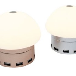 LUMINARIO LED NL1 SMARTHUB 6 PUERTOS TOUCH AMPERAJE INTELIGENTE PROTECCION CONTRA DESCARGAS PLATA TL1