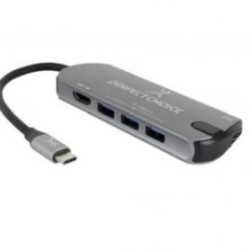 HUB 5 EN 1 USBC PERFECT CHOICE PC101246 USB 5 puertos TL1