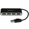 Concentrador USB StarTech.com ST4200MINI2 USB 2.0 480 Mbit/s Negro Plata 4 puertos TL1