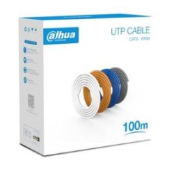 Bobina de 100 Mts de Cable UTP Cat6/ 100 Cobre/ Color Blanco/ Cubierta Retardante de Flama con Certificación CE CPR Eca/ Ideal p