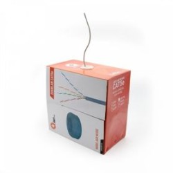 Bobina de Cable UTP QIAN QHRCAT5E DIANLAN CAT5E AZUL 24 AWG INTERIOR TL1