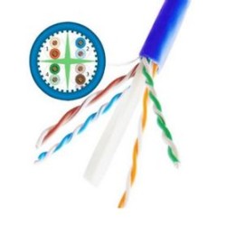 Bobina de cable UTP Saxxon Cat6A 100 cobre OUTPCAT6AAZO TL1