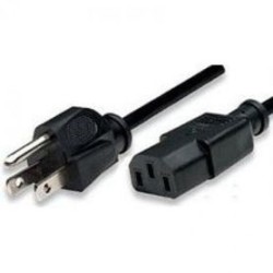 Cable Corriente de CPU BROBOTIX 000140 Macho/hembra 18 m Negro IDCARDKR2K