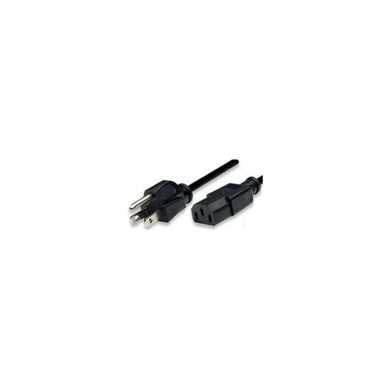 Cable Corriente de CPU BROBOTIX 000140 Macho/hembra 18 m Negro IDCARDKR2K