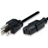 Cable Corriente de CPU BROBOTIX 000140 Macho/hembra 18 m Negro IDCARDKR2K