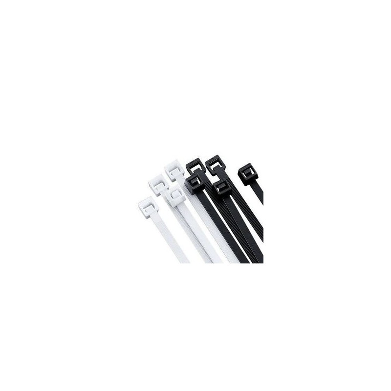 Cincho BROBOTIX 6006566  Brida de entrada paralela Nylon Blanco y Negro 70 mm 150 mm NMG-30U2