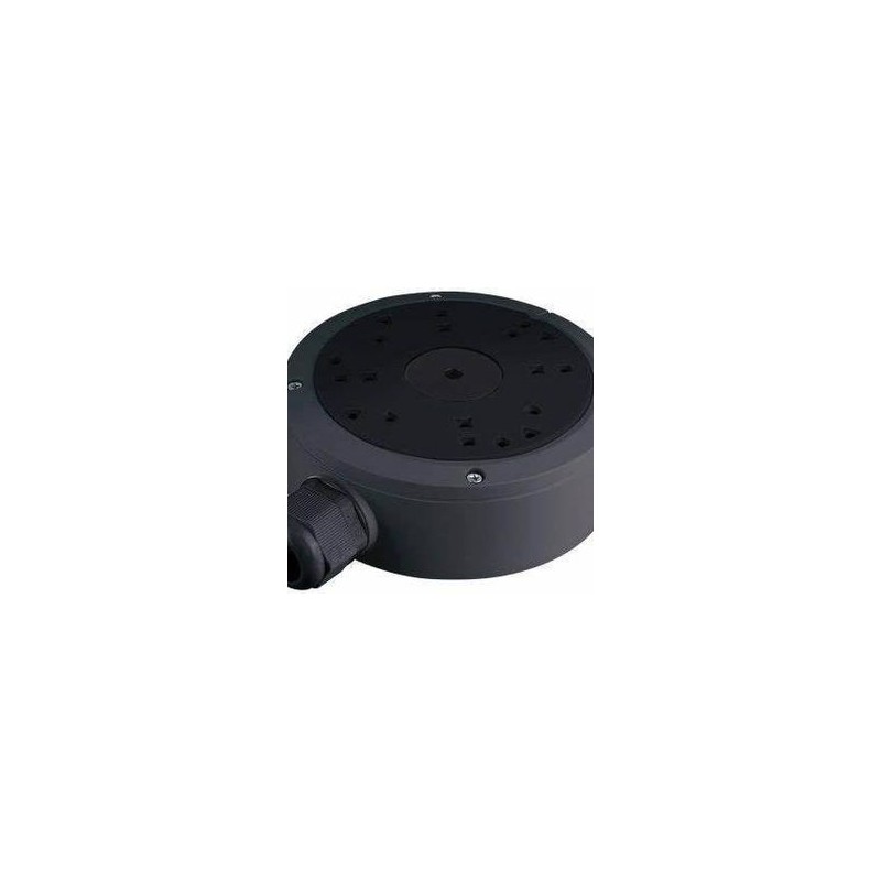 Caja de Conexiones para exterior compatible con  camaras AHD e IP Aprueba de Agua IP66 Color Negro. 6005460