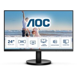 MONITOR AOC 24B3HM 250CD/M2 1920 X 1080 PIXELES 4MS NEGRO IDCARDKR2K