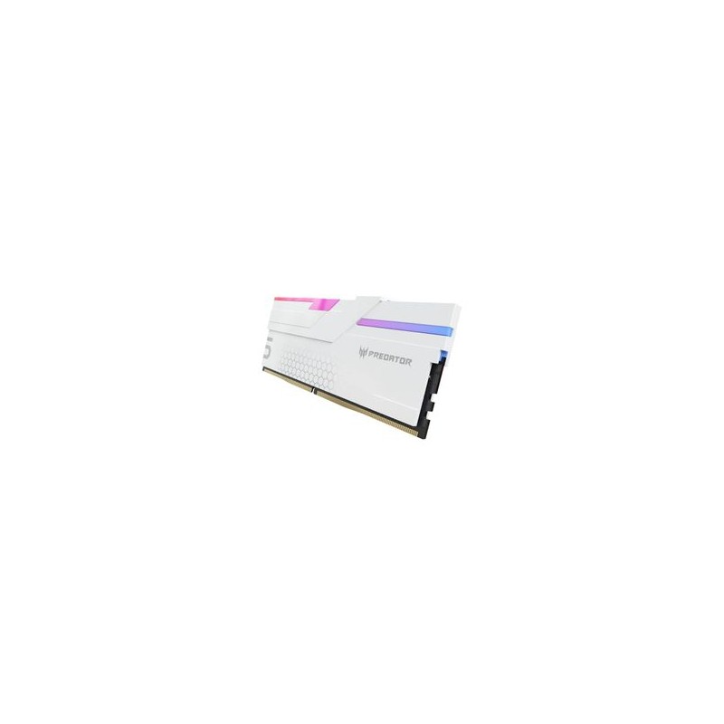 Memoria DDR5 Predator RGB modelo HERMES de 32GB (216GB) UDIMM 6800 MT/s BL.9BWWR.399 Color Blanco NMG-30U2
