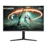 Monitor 31.5 pulgadas Hyundai Gaming HT32CGMBK03 / Led / Curvo / Full HD / HDMI / 165hz / 1ms / Color Negro IDCARDKR2K