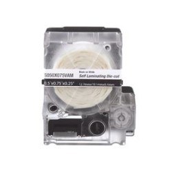 Casete De 200 Etiquetas Autolaminadas De 25.4 X 38.1 Mm Para Cables De 3.1 A 7 Mm De Diámetro Área De Impresión Color Blanco
