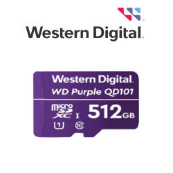 Western Digital Wdd512g1p0c  Micro Sd 512 Gb / Purple Scqd101 / Para Videovigilancia / 247 / Alto Rendimiento