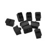 Bolsa Con 25 Piezas De Protectores Antipolvo Para Puerto Sfp Color Negro
