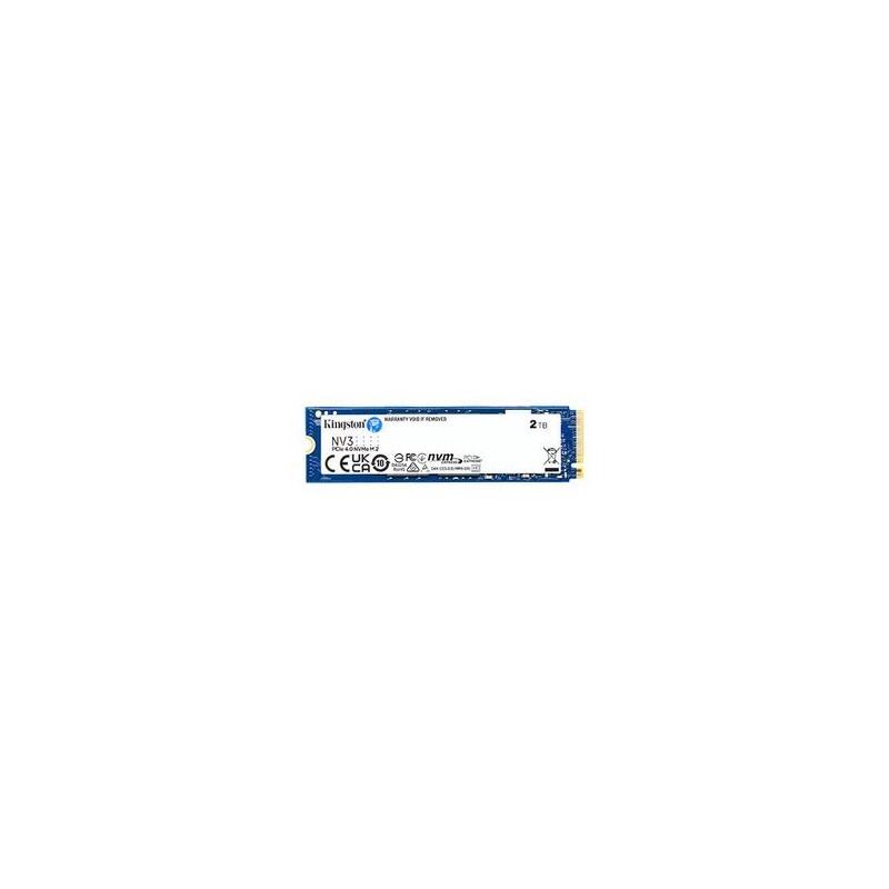 UNIDAD DE ESTADO SOLIDO KINGSTON NV3 2TB M.2 2280 NVME PCIE GEN 4X4 R.6000MB/S W.5000MB/S NMG-30U2