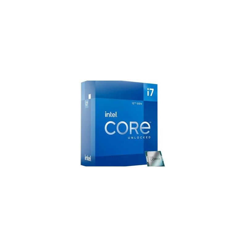 Procesador Intel Core i712700K 2.70GHz 12 núcleos Socket 1700 25 MB Caché Alder Lake. (REQUIERE VENTILADOR. COMPATIBLE SOLO CON