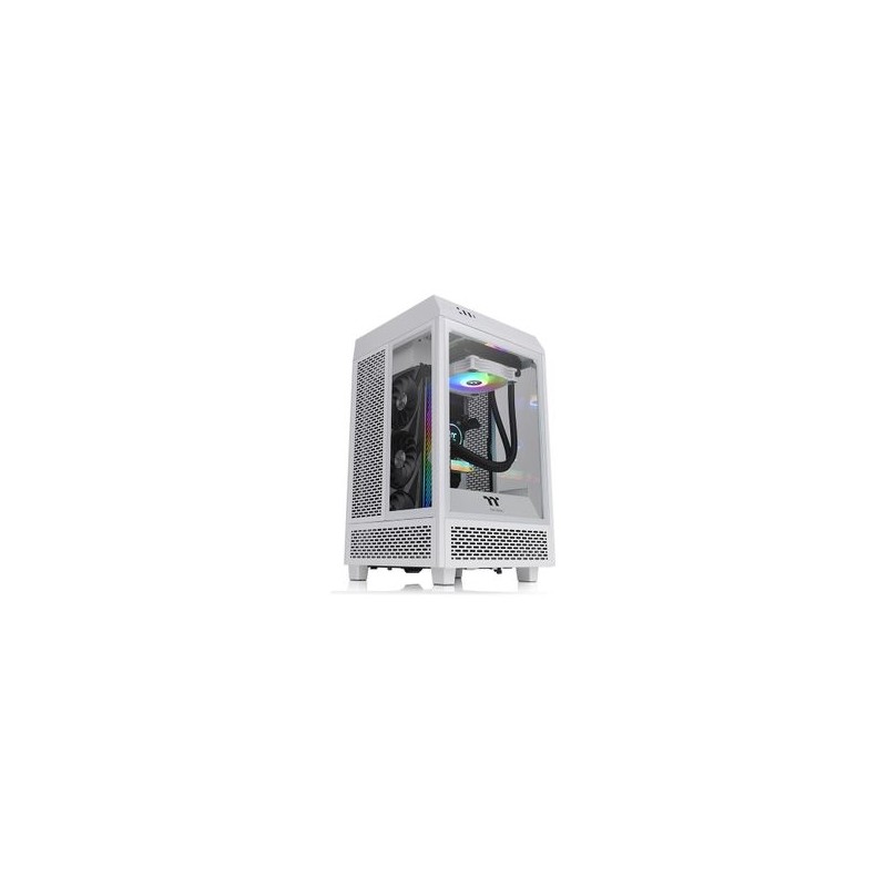 Gabinete  THERMALTAKE The Tower 100 Snow Mini Chassis MiniTower Gabinete MiniITX Color blanco 6005460