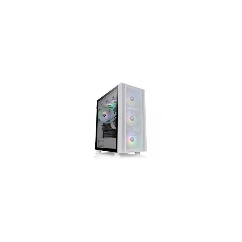 Gabinete  THERMALTAKE H570 TG Snow Mid Tower MidTorre Gabinete Mini ITX hasta EATX Color blanco 6005460