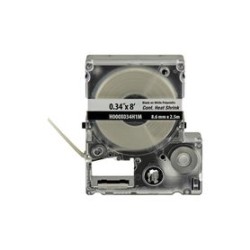 Casete De Etiquetas De Poliolefina De Cinta Continua Tubo Termocontráctil 8.6 (0.34 In) Mm De Ancho Y 2.4 M De Largo Para Cables
