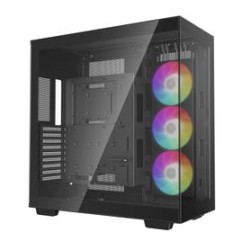 Gabinete Deepcool RCH780 mini ATX EATX GPU de hasta 480 mm. Capacidad 9 ventiladores de 120mm o 140mm. 3 radiadores de 420mm. US