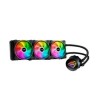 Enfriador liquido XPG LEVANTE X 360. Tres vent. ARGB 120 mm. Radiador aluminio 360mm. Intel LGA 1700 1200 115x y AMD AM5 AM4. LE