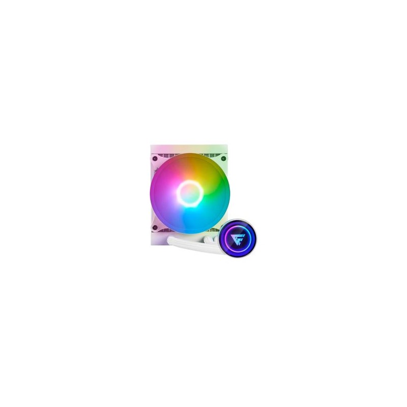 Enfriamiento Liquido. Gamer Factor LQG501. 120MM RGB TDP 150W 1 fan 120mm 70 CFMBlanco. 6005460