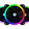 Kit de Ventiladores GAME FACTOR FKG400 Multicolor Ventilador 120mm Incluye 2 Tiras LED Control Remoto. TL1