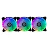 Kit de 3 Ventiladores BALAM RUSH 120 MM ARGB Hub y Control Remoto REMOTO EOLOX VK740 IDCARDKR2K