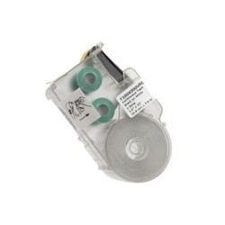 Casete De Etiquetas De Vinilo De Cinta Continua Color Negro Sobre Blanco Uso Interior/exterior 25.4 Mm De Ancho X 7.6 Metros De